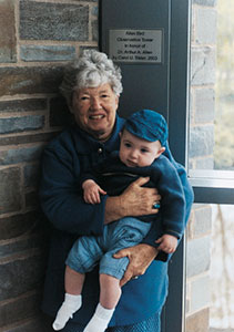 Photo of Carol U. Sisler and her grandson